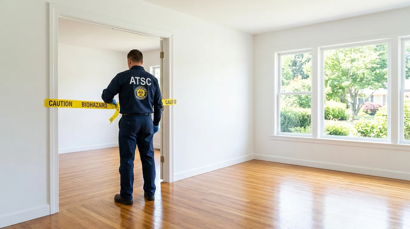 Certified biohazard cleanup crew performing Trauma Scene Cleanup in Kennewick